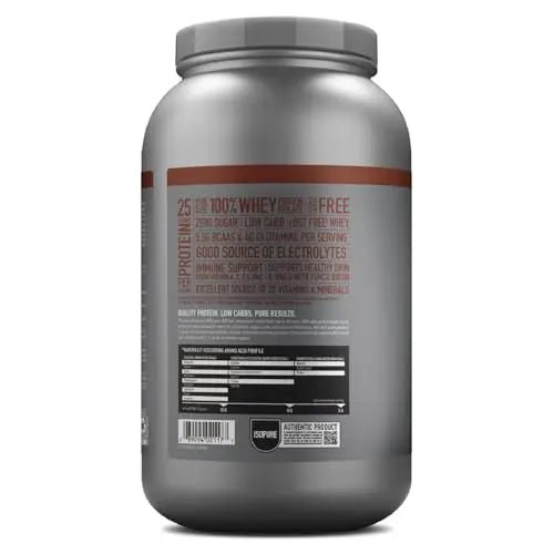 Isopure Dutch Chocolate Whey Isolate Protein Powder with Vitamin C & Zinc for Immune - TrustMedUSA