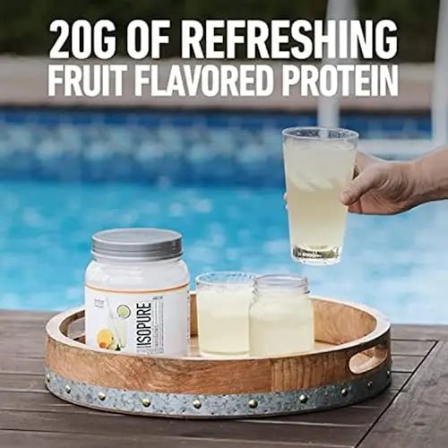 Isopure Protein Powder, Clear Whey Isolate Protein, Post Workout Recovery Drink Mix - TrustMedUSA