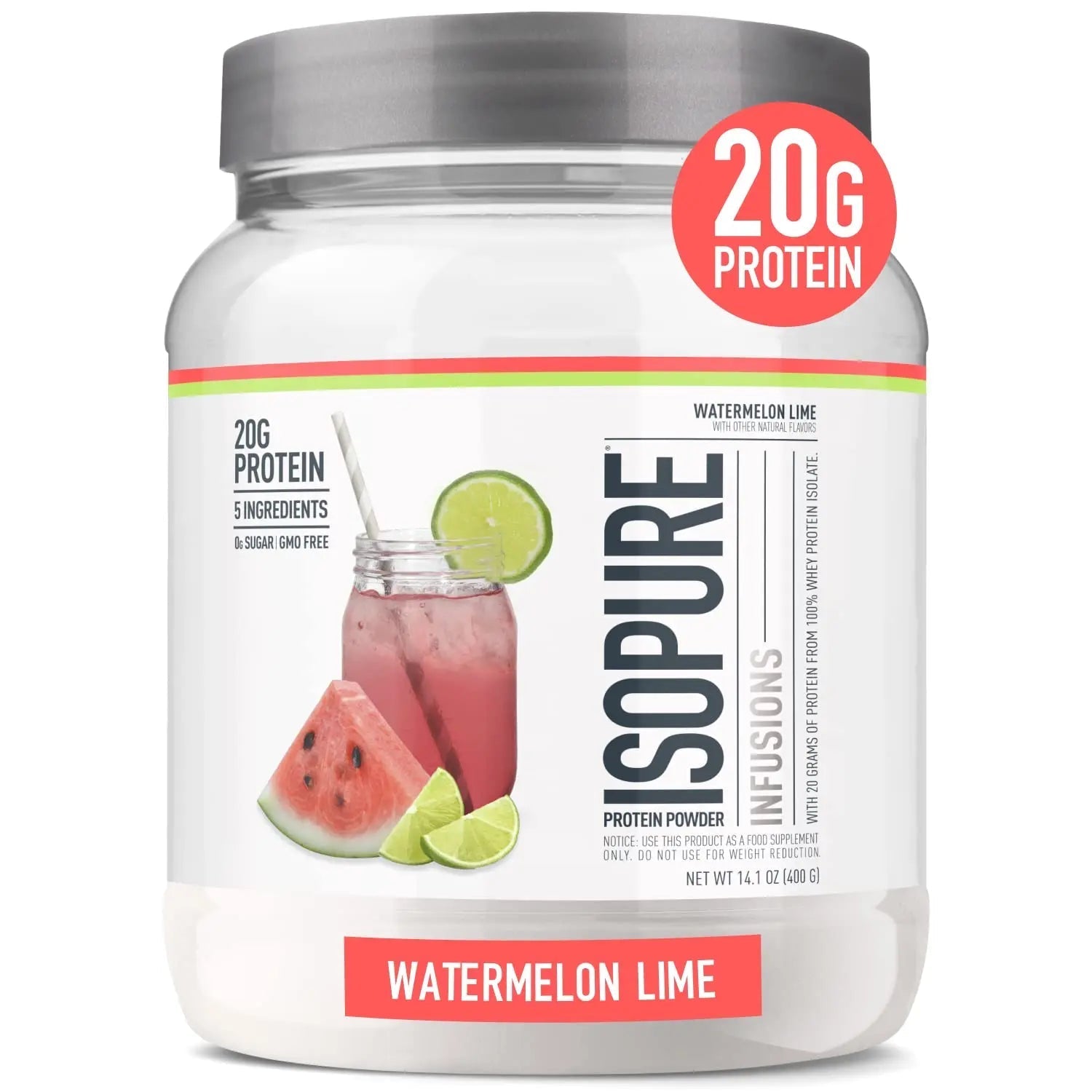 Isopure Protein Powder, Clear Whey Isolate Protein, Post Workout Recovery Drink Mix - TrustMedUSA