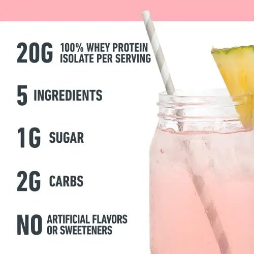 Isopure Protein Powder, Clear Whey Isolate Protein, Post Workout Recovery Drink Mix - TrustMedUSA