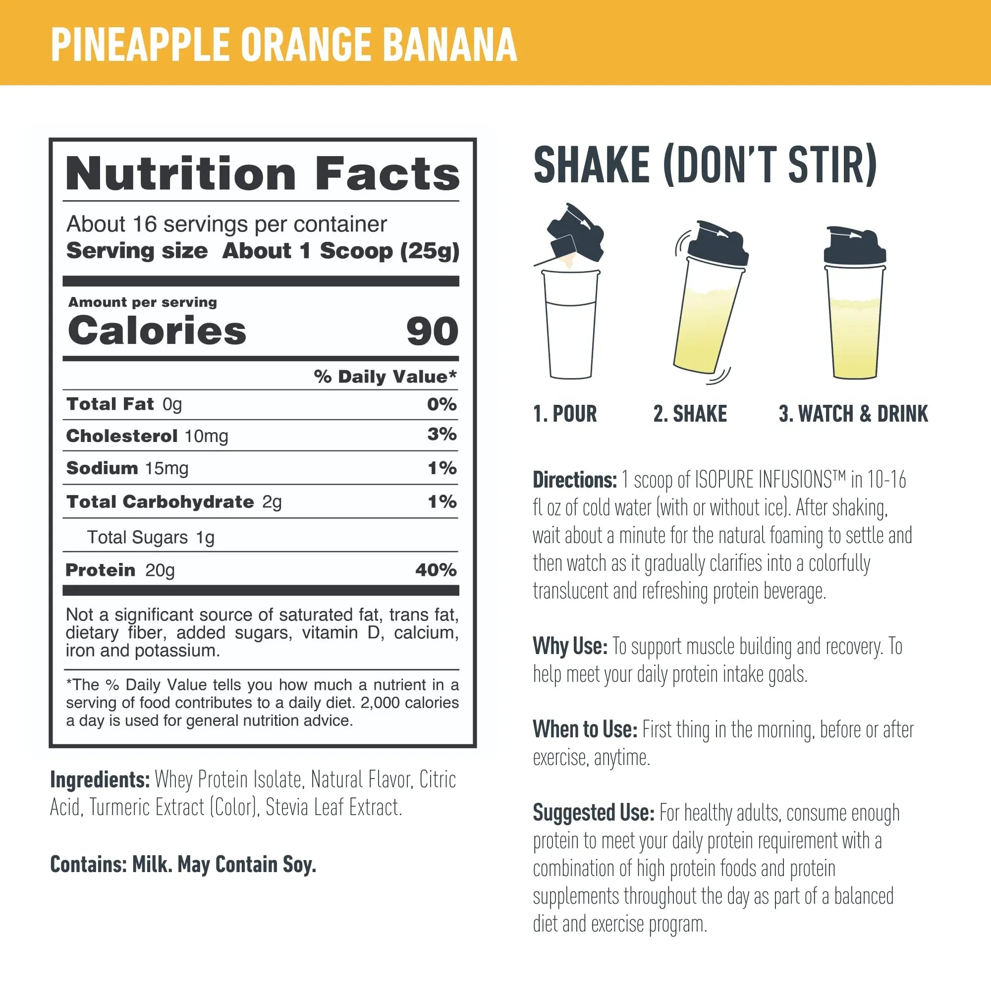 Isopure Protein Powder, Gluten Free, Whey Protein Isolate, Post Workout Recovery Drink - TrustMedUSA