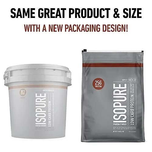 Isopure Protein Powder, Low Carb Whey Isolate, Gluten Free, Lactose Free, 25g Protein - TrustMedUSA