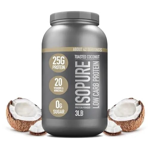 Isopure Protein Powder, Low Carb Whey Isolate with Vitamin C & Zinc for Immune Support - TrustMedUSA