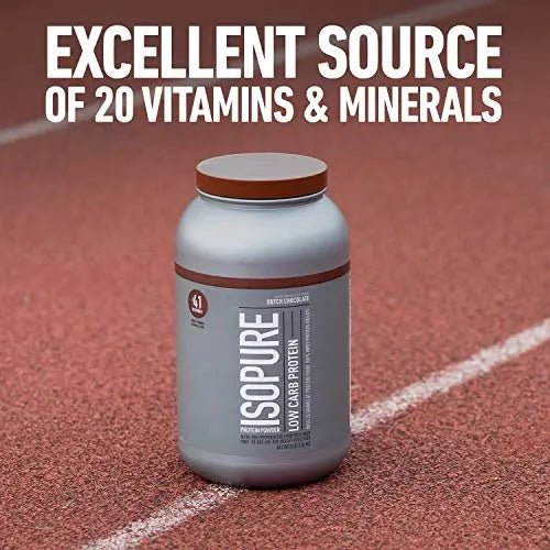 Isopure Protein Powder, Low Carb Whey Isolate with Vitamin C & Zinc for Immune Support - TrustMedUSA