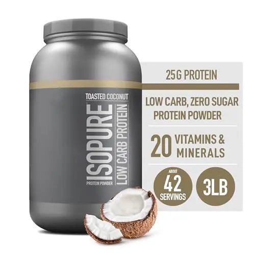 Isopure Protein Powder, Low Carb Whey Isolate with Vitamin C & Zinc for Immune Support - TrustMedUSA