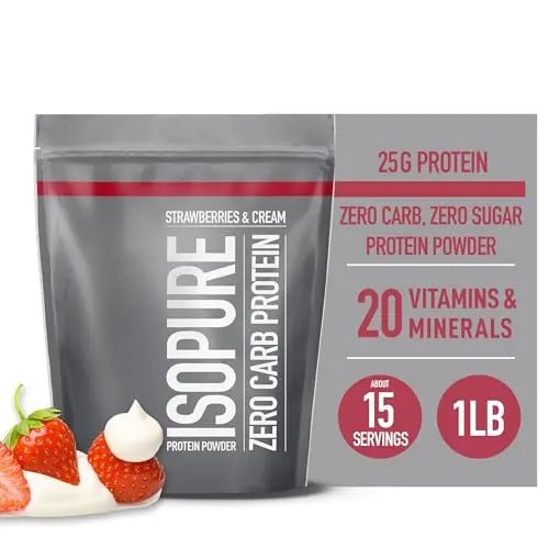 Isopure Protein Powder, Zero Carb Whey Isolate, Gluten Free, Lactose Free, 25g Protein - TrustMedUSA