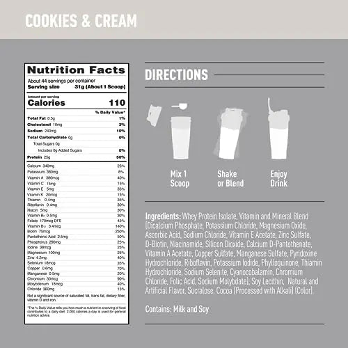 Isopure Protein Powder, Zero Carb Whey Isolate with Vitamin C & Zinc for Immune Support - TrustMedUSA