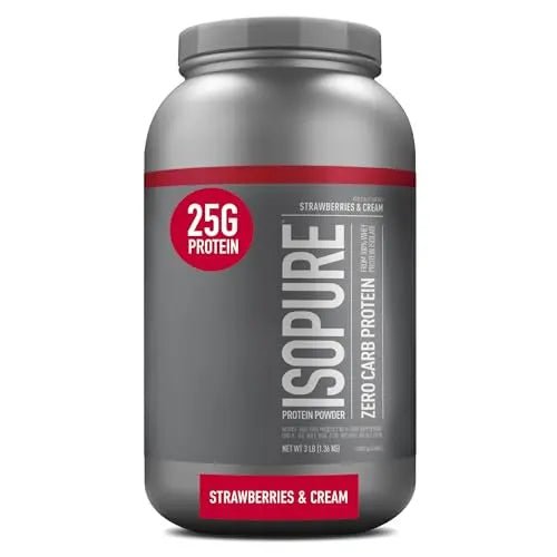 Isopure Protein Powder, Zero Carb Whey Isolate with Vitamin C & Zinc for Immune Support - TrustMedUSA