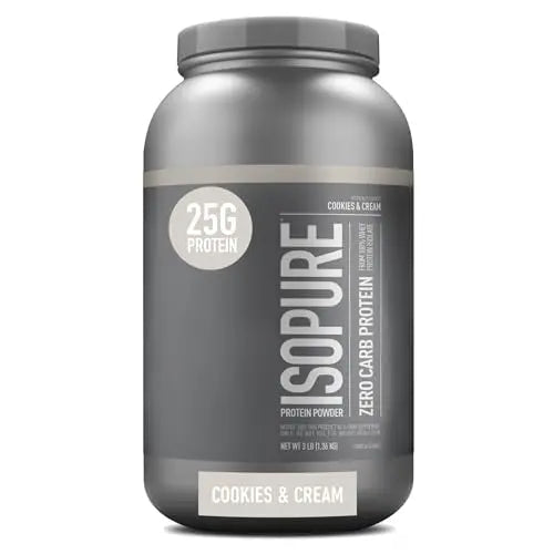 Isopure Protein Powder, Zero Carb Whey Isolate with Vitamin C & Zinc for Immune Support - TrustMedUSA