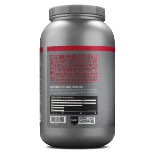 Isopure Protein Powder, Zero Carb Whey Isolate with Vitamin C & Zinc for Immune Support - TrustMedUSA