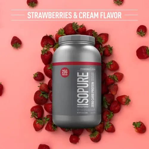 Isopure Protein Powder, Zero Carb Whey Isolate with Vitamin C & Zinc for Immune Support - TrustMedUSA