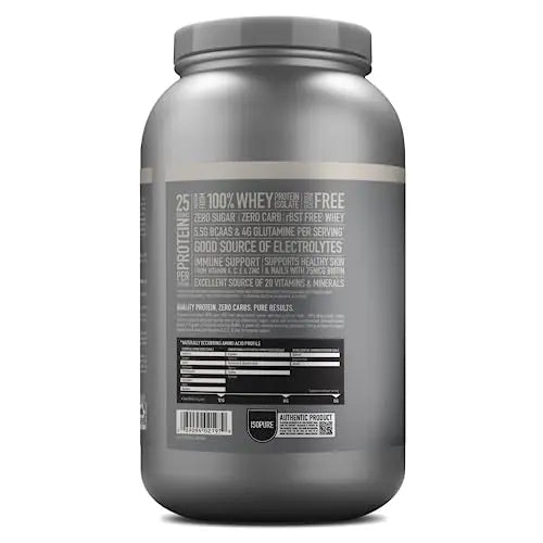 Isopure Protein Powder, Zero Carb Whey Isolate with Vitamin C & Zinc for Immune Support - TrustMedUSA