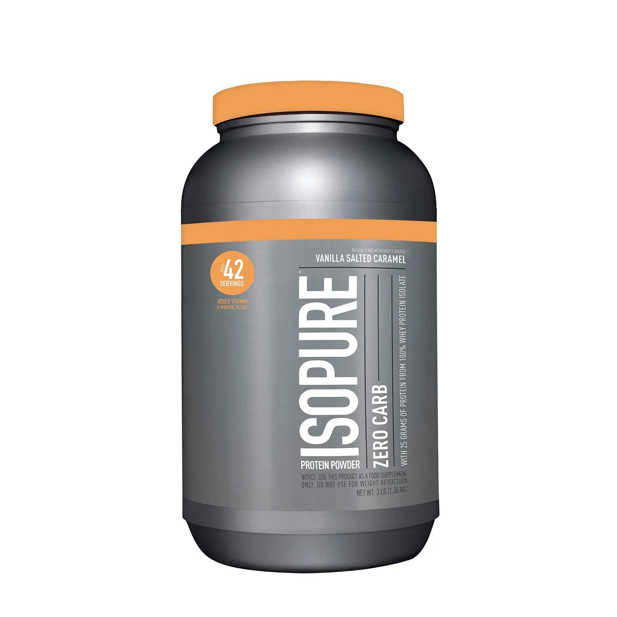 Isopure Protein Powder, Zero Carb Whey Isolate with Vitamin C & Zinc for Immune Support - TrustMedUSA
