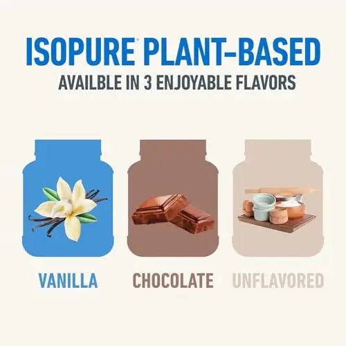 Isopure Vanilla Vegan Protein Powder, with Monk Fruit Sweetener & Amino Acids, Post Work - TrustMedUSA
