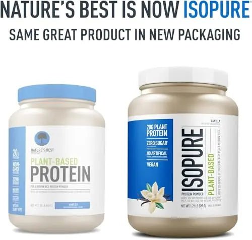 Isopure Vanilla Vegan Protein Powder, with Monk Fruit Sweetener & Amino Acids, Post Work - TrustMedUSA