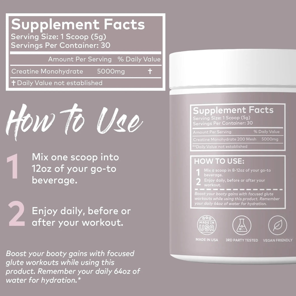 IsoSensuals Curve Bum Building Creatine - Micronized 200 Mesh for Smooth Muscle - TrustMedUSA