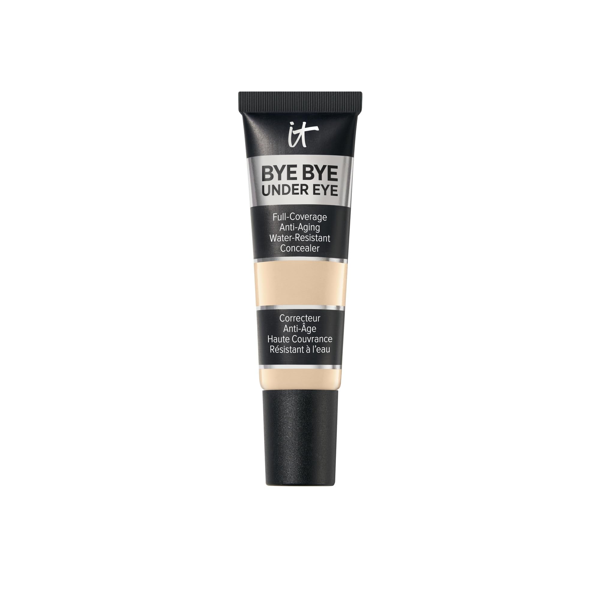 IT Cosmetics Bye Bye Under Eye Concealer (Light Nude) - Water-Resistant, Full Coverage Brightening Concealer For Dark Circles, Fine Lines, Redness & Discoloration, Anti-Aging, 24H Wear - 0.4 fl oz - TrustMedUSA