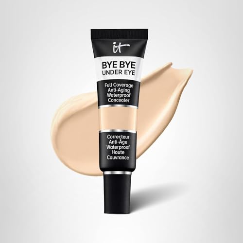 IT Cosmetics Bye Bye Under Eye Concealer (Light Nude) - Water-Resistant, Full Coverage Brightening Concealer For Dark Circles, Fine Lines, Redness & Discoloration, Anti-Aging, 24H Wear - 0.4 fl oz - TrustMedUSA