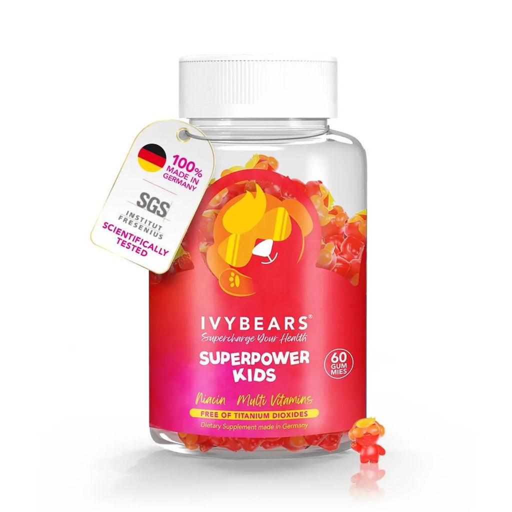 IvyBears® Superpower Kids - Multivitamin Gummies for Immune Support - Strengthen Children's Immune Systems with Vitamins C, D2, B6, A - TrustMedUSA