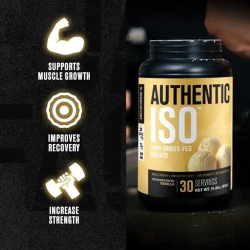 Jacked Factory Authentic ISO Grass Fed Whey Protein Isolate Powder - Low Carb - TrustMedUSA
