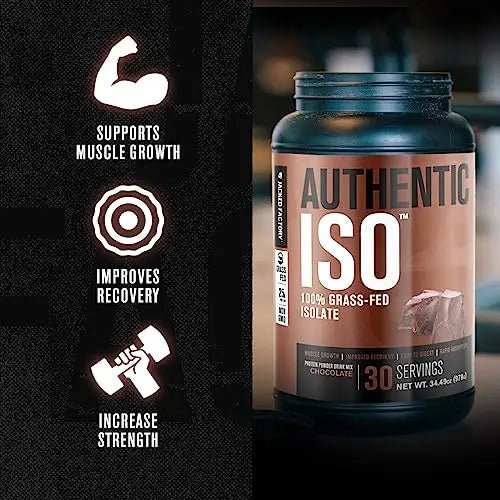 Jacked Factory Authentic ISO Grass Fed Whey Protein Isolate Powder - Low Carb - TrustMedUSA