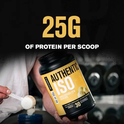 Jacked Factory Authentic ISO Grass Fed Whey Protein Isolate Powder - Low Carb - TrustMedUSA