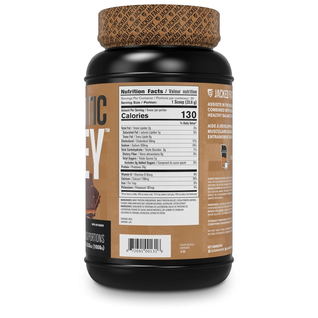 Jacked Factory Authentic Whey Muscle Building Whey Protein Powder - Low Carb - TrustMedUSA
