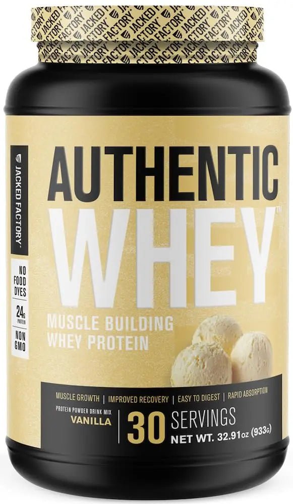 Jacked Factory Authentic Whey Muscle Building Whey Protein Powder - Low Carb - TrustMedUSA