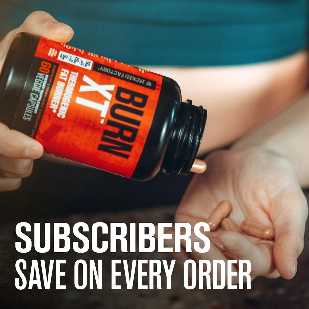Jacked Factory Burn-XT Clinically Studied Fat Burner & Weight Loss Supplement - Appetite Suppressant & Energy Booster - with Acetyl L-Carnitine - TrustMedUSA