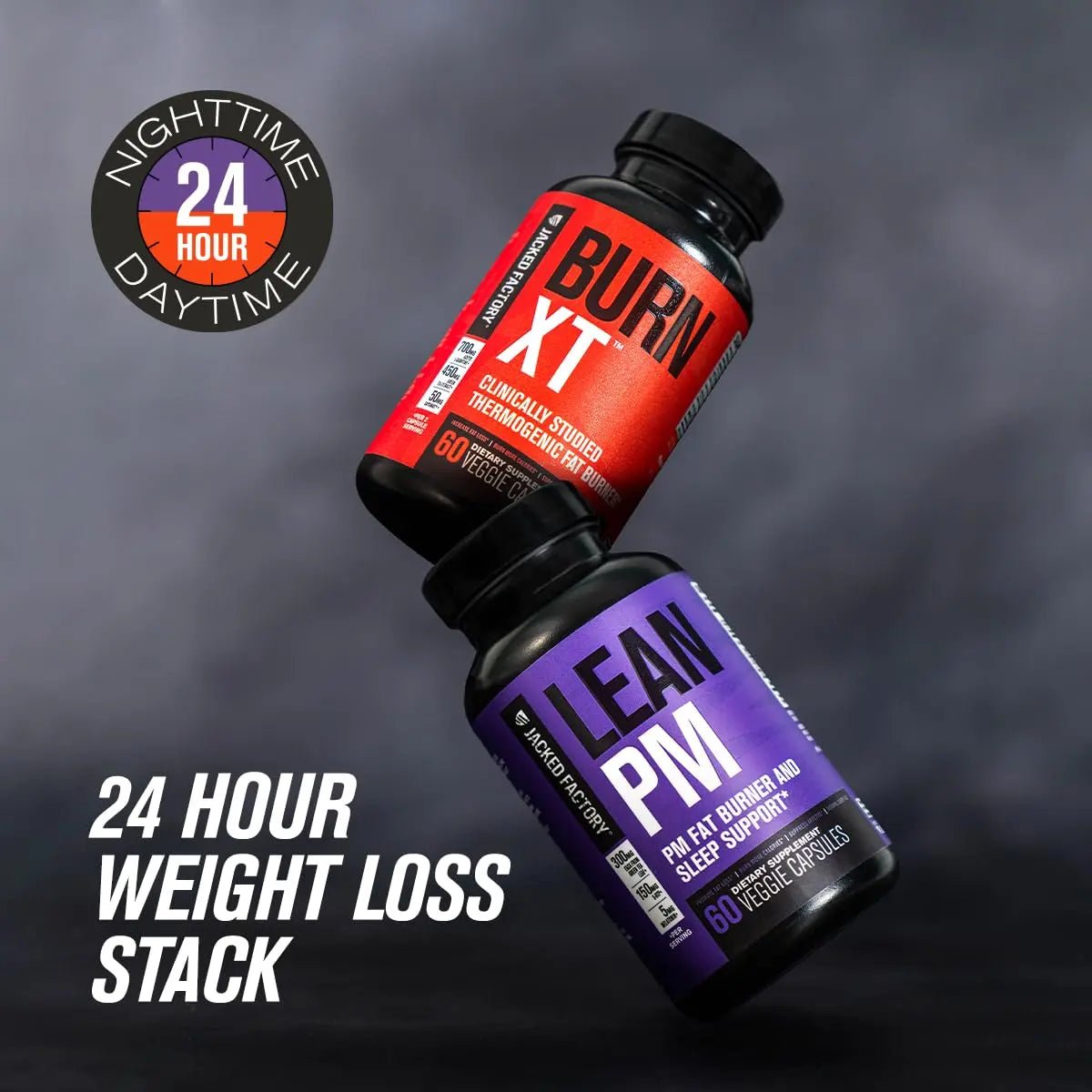 Jacked Factory Burn-XT Clinically Studied Fat Burner & Weight Loss Supplement - Appetite Suppressant & Energy Booster - with Acetyl L-Carnitine - TrustMedUSA