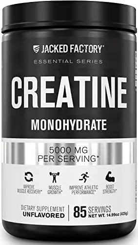Jacked Factory Creatine Monohydrate Powder 425g - Creatine Supplement for Muscle - TrustMedUSA