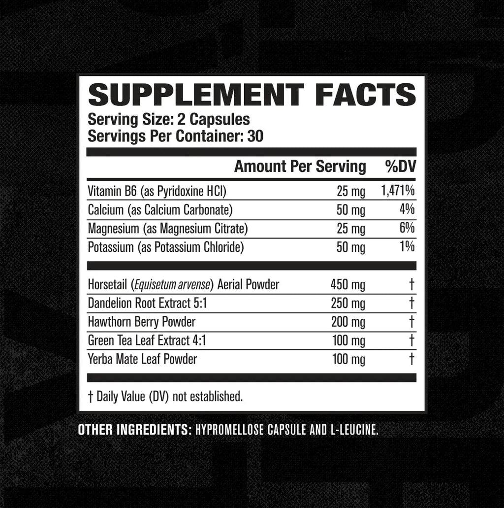 Jacked Factory Dry-XT Water Weight Loss Diuretic Pills - Natural Supplement - TrustMedUSA