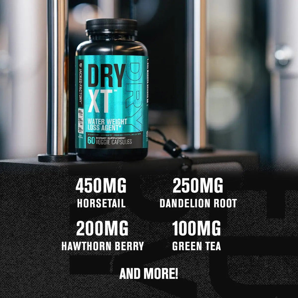 Jacked Factory Dry-XT Water Weight Loss Diuretic Pills - Natural Supplement - TrustMedUSA