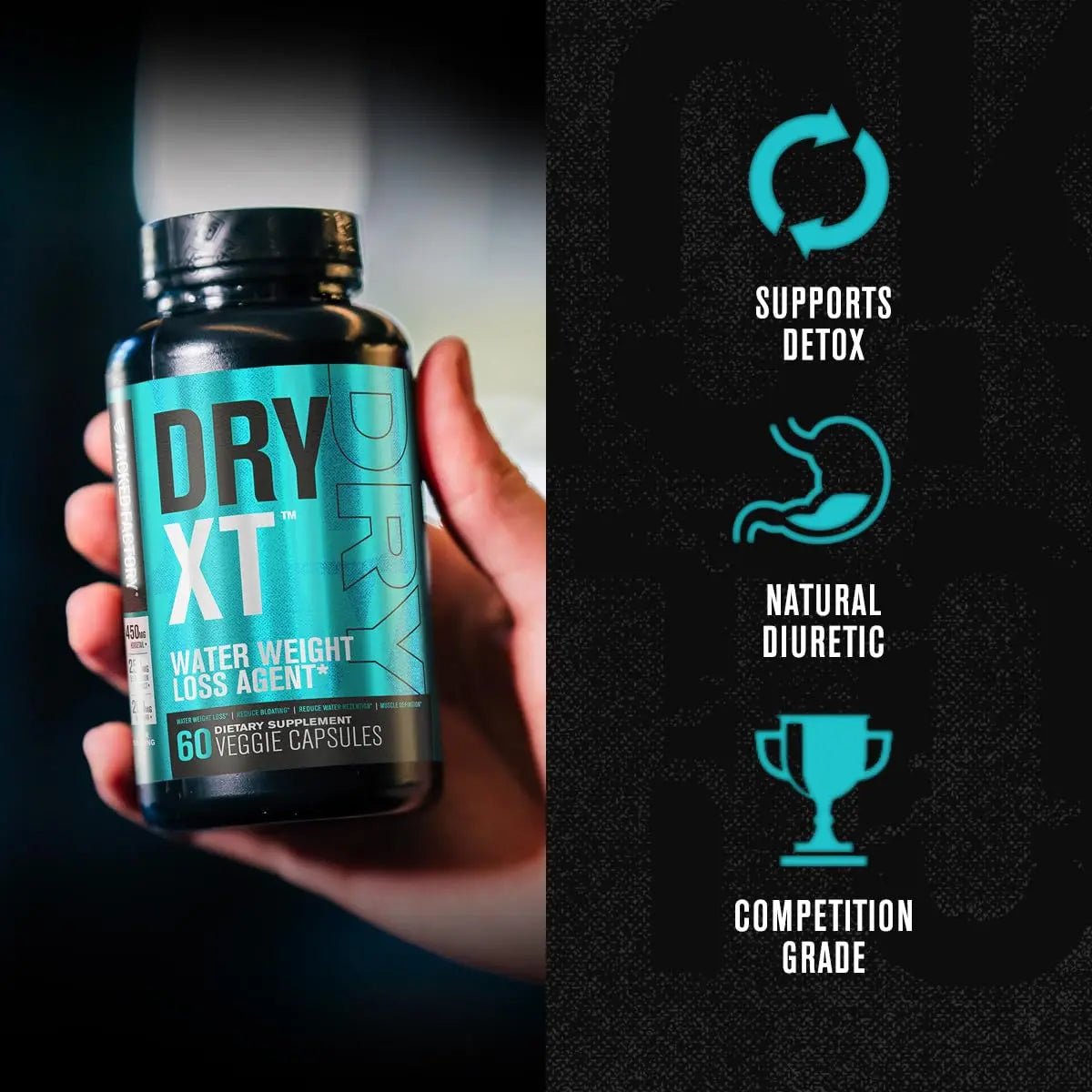 Jacked Factory Dry-XT Water Weight Loss Diuretic Pills - Natural Supplement - TrustMedUSA