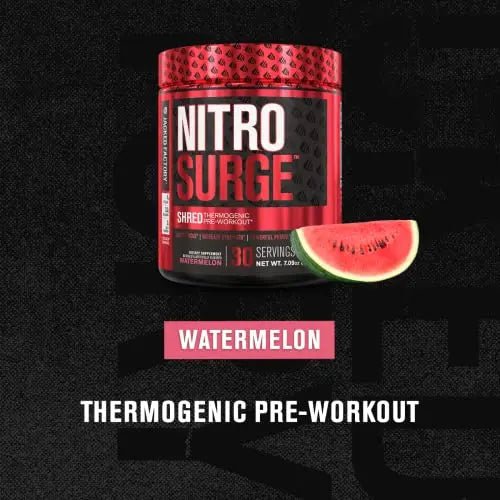 Jacked Factory NITROSURGE Shred Pre Workout Supplement - Energy Booster, Instant - TrustMedUSA
