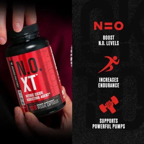 Jacked Factory N.O. XT Nitric Oxide Supplement with Nitrosigine L Arginine, L Citrulline - TrustMedUSA