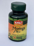 Jamaican Moringa Capsules – 100% Natural Ingredients – Made from Dried Moringa Leaves, Pods & Seeds – 90 Capsules, 500mg – with Turmeric & Ginger – Herbal Supplement, Nutrient-Rich – Easy to Swallow - TrustMedUSA