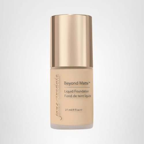 jane iredale Beyond Matte 3-in-1 Liquid Foundation, Long-wear, Buildable Coverage, Vegan, Clean, Cruelty Free, Semi Matte Finish, M6 - TrustMedUSA