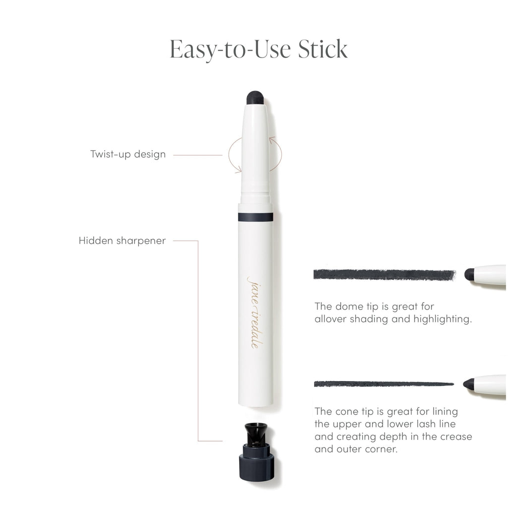 jane iredale ColorLuxe Eye Shadow Stick, Multi-Use Cream to Powder Formula with Sharpener, Highly Pigmented, Buildable, Long-Wear, Vegan, Cruelty-Free, Rosé - TrustMedUSA