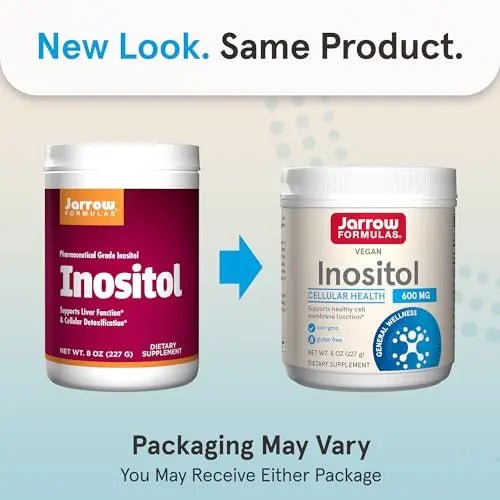 Jarrow Formulas Inositol 600 mg, Dietary Supplement for Cellular Health Support, 8 oz - TrustMedUSA