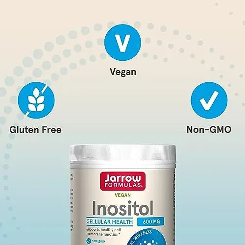 Jarrow Formulas Inositol 600 mg, Dietary Supplement for Cellular Health Support, 8 oz - TrustMedUSA