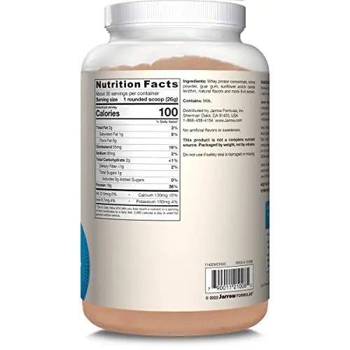 Jarrow Formulas Whey Protein With 18 g of Protein, 3.8 g of BCAAs, & Glutamine, Dietary - TrustMedUSA