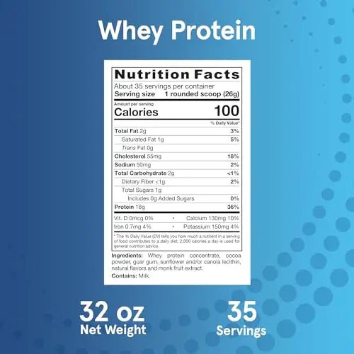 Jarrow Formulas Whey Protein With 18 g of Protein, 3.8 g of BCAAs, & Glutamine, Dietary - TrustMedUSA