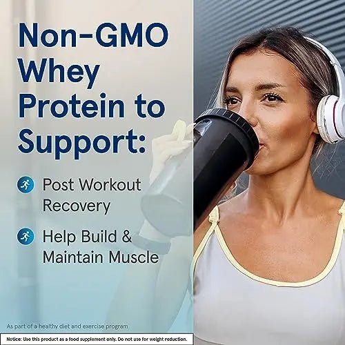Jarrow Formulas Whey Protein With 18 g of Protein, 3.8 g of BCAAs, & Glutamine, Dietary - TrustMedUSA