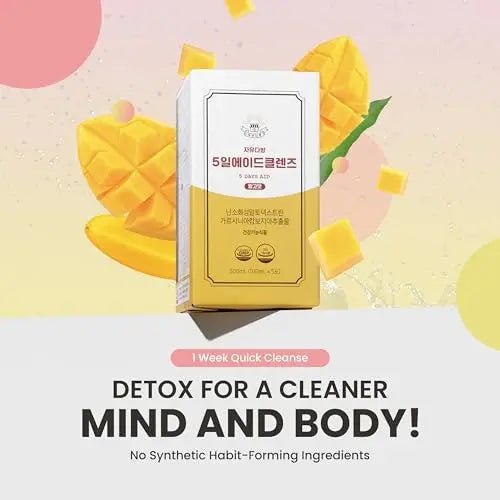 JAYU FreedomCafe 5 Day Detox Cleanse Ade Mango Flavor - 5 Pack (16.90oz) - Supports - TrustMedUSA