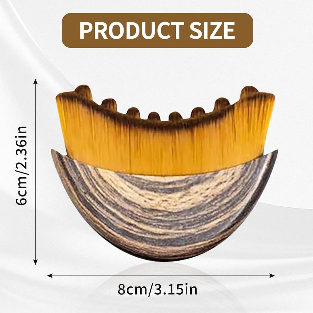 JBSZTH 2-Pack Lymphatic Contour Face Brush, Lymphatic Drainage & Contour Face Massage Brush Set for Gua Sha, Puffiness Reduction, Glowing Skin, Gentle Daily Facial and Body Massage Tool - Maple Wellness Supplements