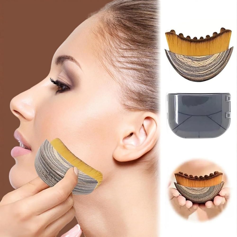 JBSZTH 2-Pack Lymphatic Contour Face Brush, Lymphatic Drainage & Contour Face Massage Brush Set for Gua Sha, Puffiness Reduction, Glowing Skin, Gentle Daily Facial and Body Massage Tool - Maple Wellness Supplements