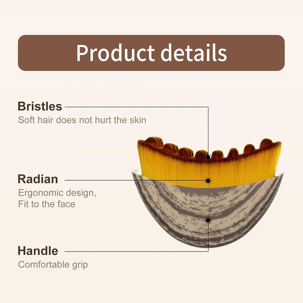 JBSZTH 2-Pack Lymphatic Contour Face Brush, Lymphatic Drainage & Contour Face Massage Brush Set for Gua Sha, Puffiness Reduction, Glowing Skin, Gentle Daily Facial and Body Massage Tool - Maple Wellness Supplements