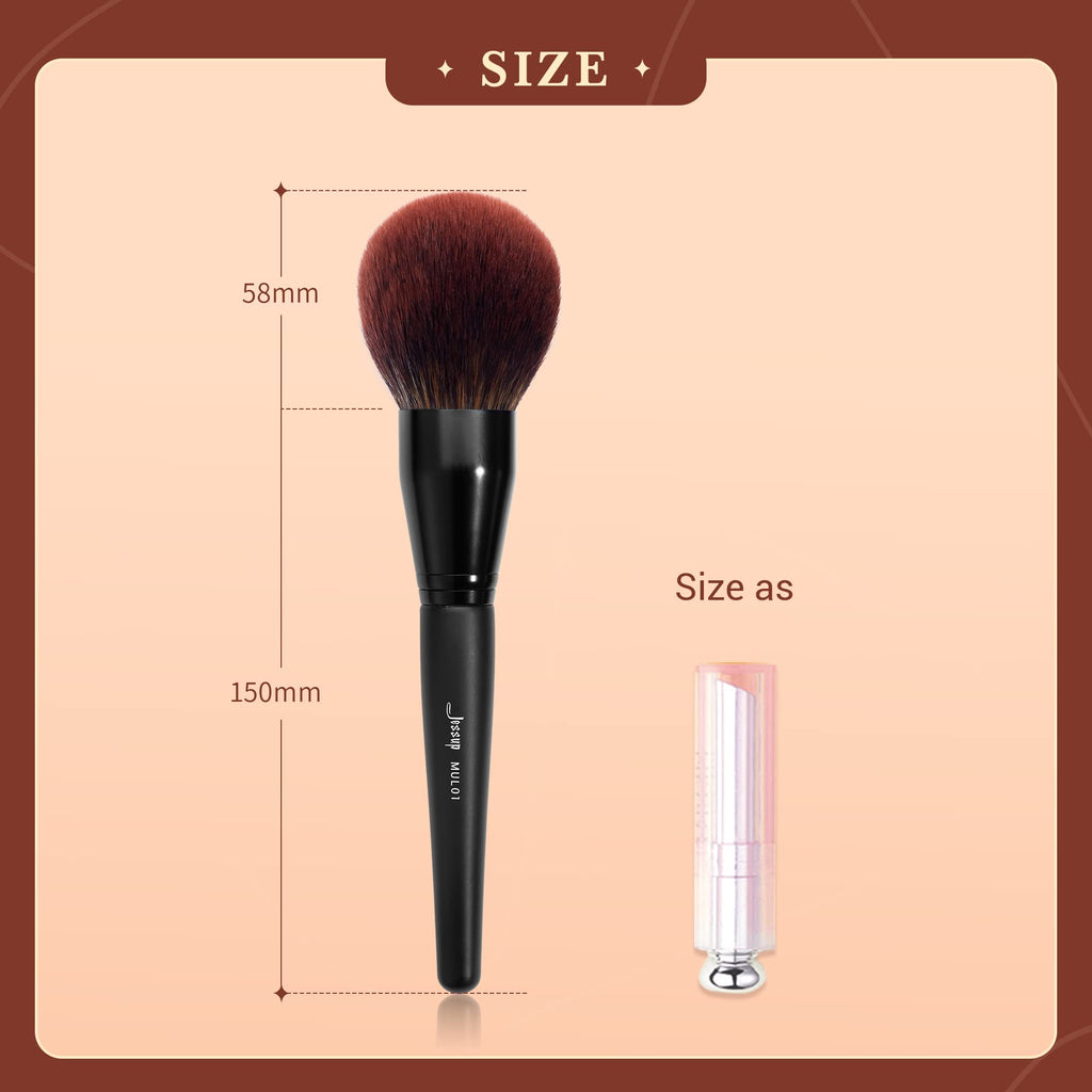 Jessup Powder Makeup Brush, Large Finishing Mineral Powder Brush for Full Face, Body Makeup, Vegan Flawlessly Face Brush for Powder, Blush & Bronzer MUL01 - TrustMedUSA