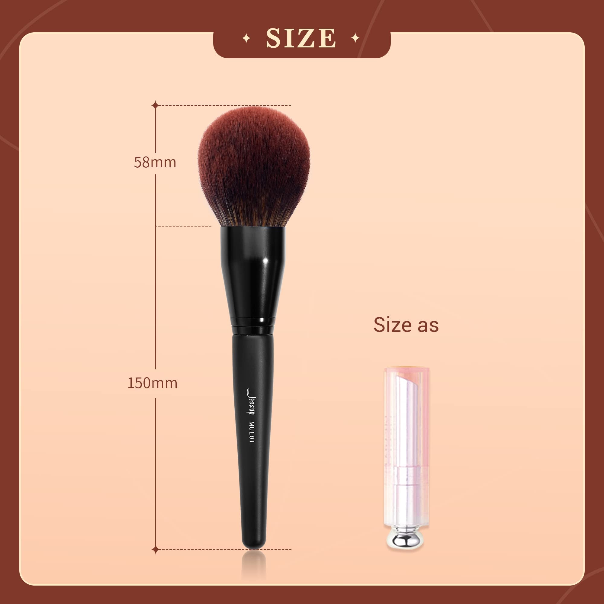 Jessup Powder Makeup Brush, Large Finishing Mineral Powder Brush for Full Face, Body Makeup, Vegan Flawlessly Face Brush for Powder, Blush & Bronzer MUL01 - TrustMedUSA